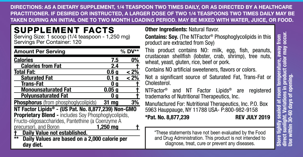 NTFactor® Lipids Powder with Free Patented Energy Bundle - Image 2